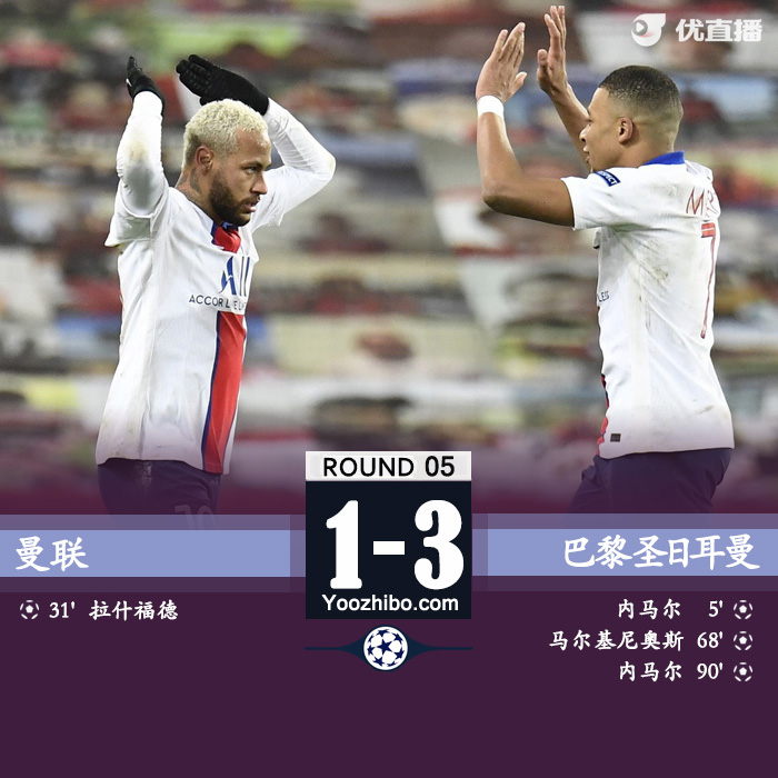 <a href=/zuqiu360/manlian/ target=_blank class=infotextkey>曼联</a>1-3<a href=/zuqiu360/psg/ target=_blank class=infotextkey>巴黎</a>圣日耳曼