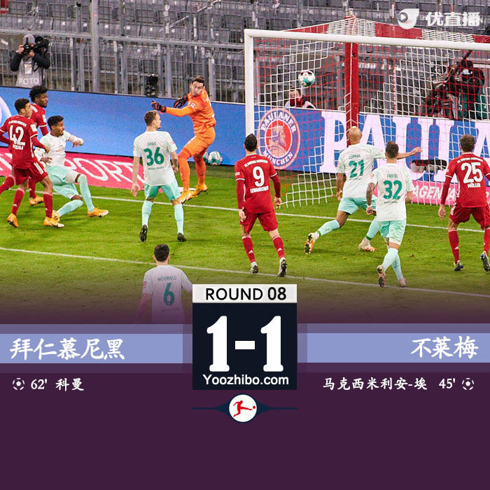 <a href=/zuqiu360/bayern/ target=_blank class=infotextkey>拜仁</a>慕尼黑1-1云达不莱梅