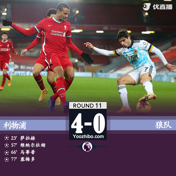 <a href=/zuqiu360/liverpool/ target=_blank class=infotextkey>利物浦</a>4-0狼队